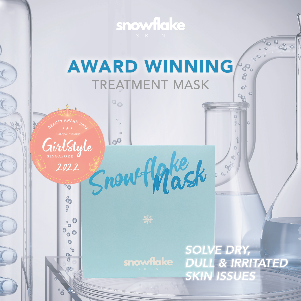 Snowflake Mask 10 pcs (1 box)