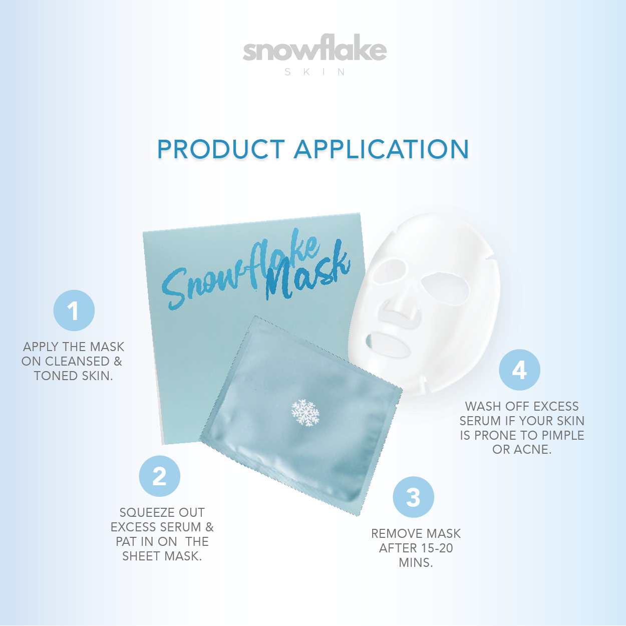 Snowflake Mask 10 pcs (1 box)