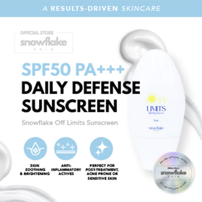 Off Limits Suncreen - SPF50 PA +++